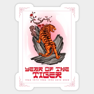 Chinese Zodiac Year of the Tiger Sticker